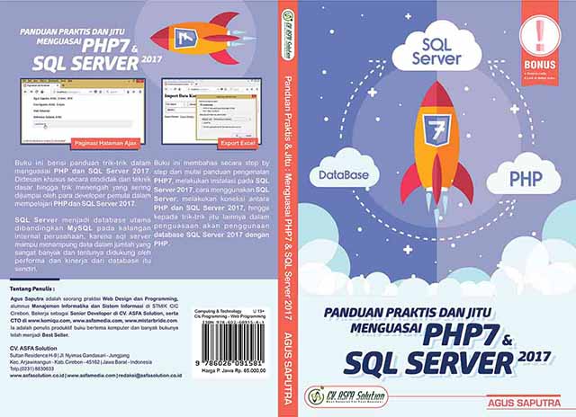 Telah Terbit Buku Panduan Praktis dan Jitu Menguasai PHP7 dan SQL Server 2017